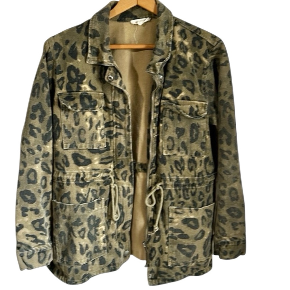 CC71 - DENIM - LEOPARD - JACKET- MYSTERY - SMALL